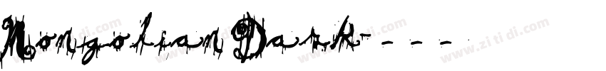 Mongolian Dark字体转换